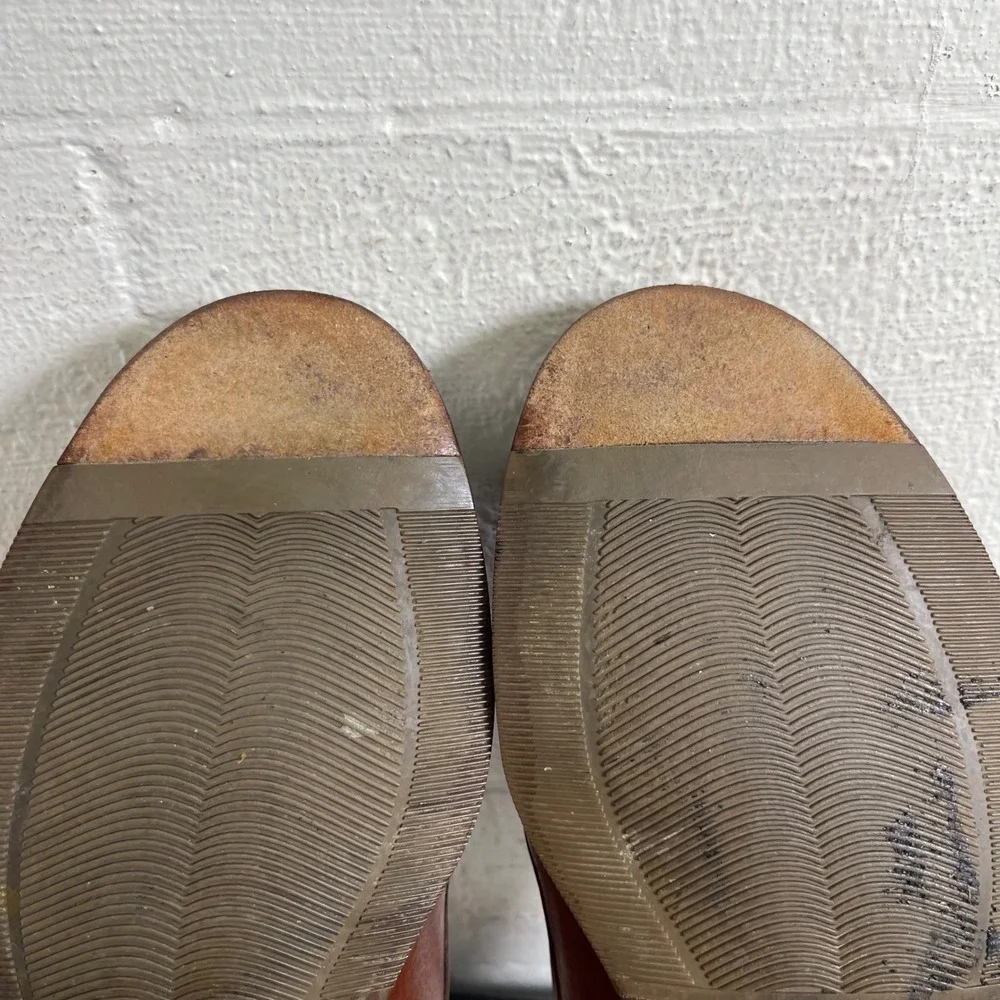 J. Murphy Johnston & Murphy Brown Leather Kiltie Tassel Loafers Men's 9.5 W‎